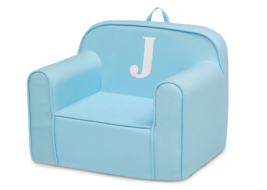 J 40-Personalized Monogram Light Blue Cozee Chair