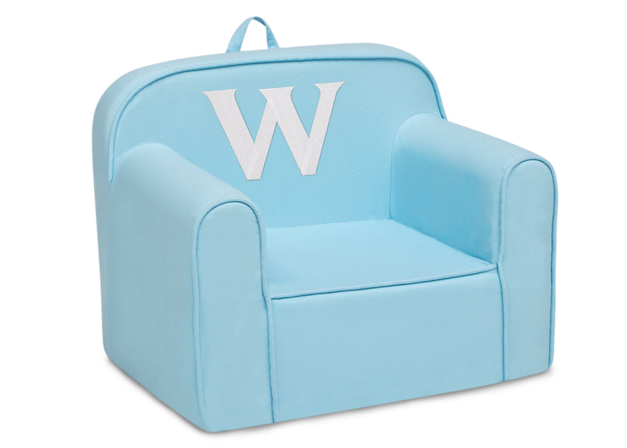 W 91-Personalized Monogram Light Blue Cozee Chair