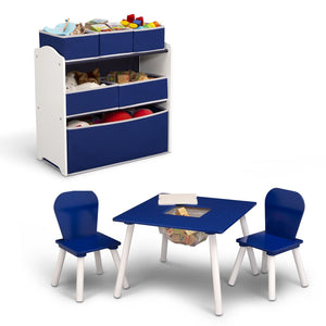 Navy and White (418) 2-4-Piece Toddler Playroom Set