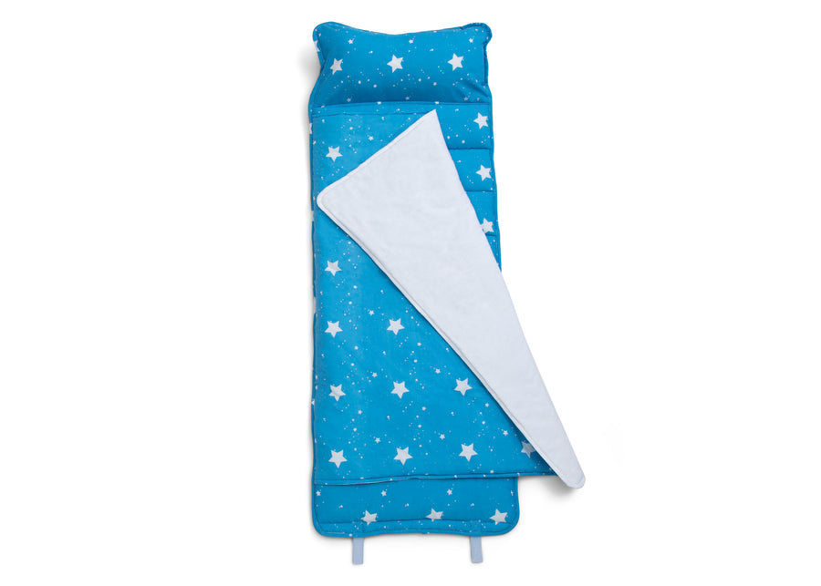 Blue Stars (2205) 21-Personalized Nap Mat with Included Pillow and Blanket for Toddlers & Kids