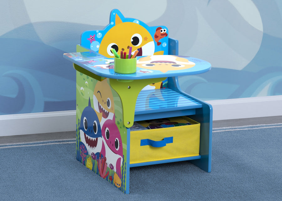 Baby Shark (1127) 1-Baby Shark Chair Desk with Storage Bin