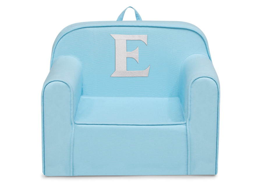 E 18-Personalized Monogram Light Blue Cozee Chair
