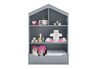 Grey (026) 2-Playhouse Bookcase with Toy Storage