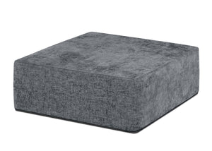 Grey Suede (5000) 2-Cozee Ottoman