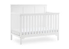 Textured White (1349) 19-Sweet Beginnings Sage Flat Top 6-in-1 Convertible Crib
