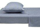 Navy Gingham (3220) 3-Navy Gingham 3-Piece Twin Sheet Set