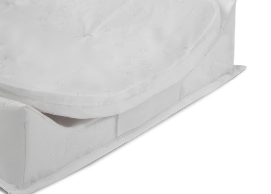 White (100) 5-Perfect Sleeper 2-in-1 Deluxe Pillow Top Changing Pad & Portable Changing Mat