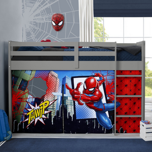 YourPick: Spider-Man (1163) 5-Spider-Man Loft Bed Tent - Curtain Set for Twin Loft Bed
