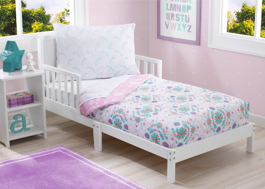 Bohemian (3000) 1-Girls 4-Piece Toddler Bedding Set