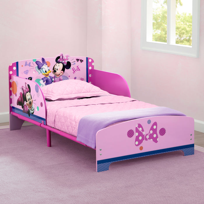 Minnie Mouse (1057) 0-Minnie Mouse Wood & Metal Toddler Bed