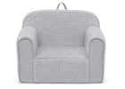 Grey Sherpa with Grey Suede (5048) 2-Cozee Sherpa and Suede Chair for Kids