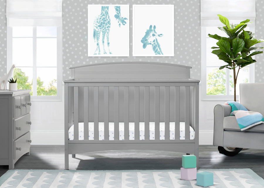 Grey (026) 9-Archer 4-in-1 Convertible Crib