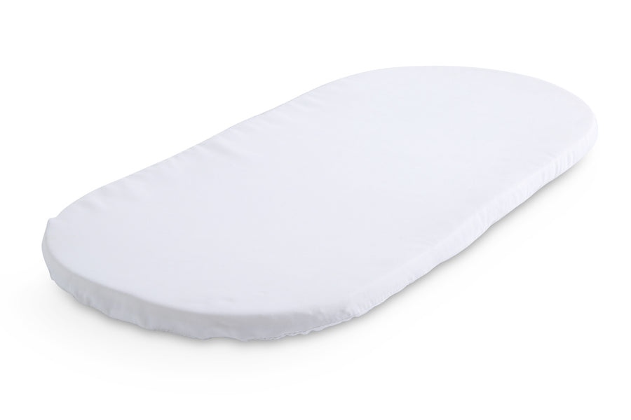 White (100) 2-Fitted Bassinet Sheet Set, 2-Pack - Compatible with the Following Little Folks Bassinet: LF25405