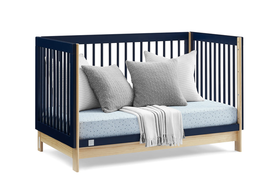Navy with Natural (1481) 6-babyGap Tate 4-in-1 Convertible Crib