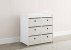 Bianca White with Flax (769) 1-Hayes Fabric Bin Changer