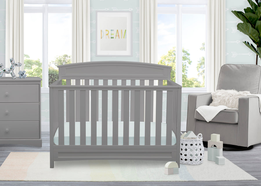 Grey (026) 8-Lila 5-in-1 Convertible Crib