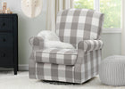 Grey Plaid (1354) 5-Oakley Nursery Glider Swivel Rocker Chair