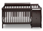 Dark Chocolate (207) 8-Princeton Junction Convertible Crib and Changer