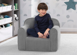 Grey Suede (5000) 0-Embroidered Foam Chair