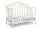 Textured White (1349) 4-Farmhouse 6-in-1 Convertible Baby Crib