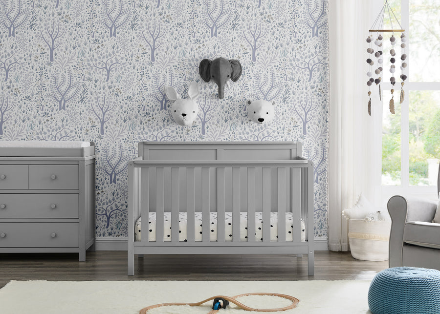 Grey (026) 17-Hartley 6-in-1 Convertible Crib