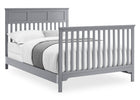 Grey (026) 7-Sweet Beginnings Hart Flat Top 6-in-1 Convertible Crib