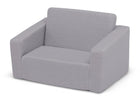 iComfort Grey (5080) 4-iComfort Memory Foam Flip-Out 2-in-1 Convertible Chair to Lounger for Kids