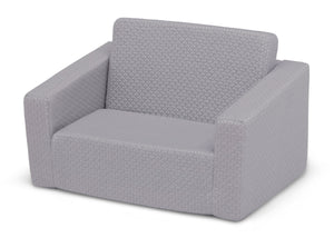 iComfort Grey (5080) 4-iComfort Memory Foam Flip-Out 2-in-1 Convertible Chair to Lounger for Kids