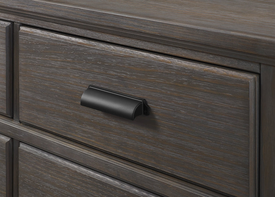 Rustic Grey (084) 10-Asher 6 Drawer Dresser with Changing Top