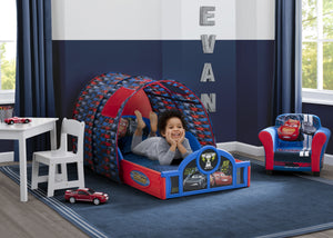 Disney Cars (1014) 0-Cars Sleep and Play Toddler Bed with Tent