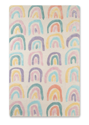 Assorted (999) 3-Over the Rainbow Hand-Tufted Wool Blend Area Rug 5x8