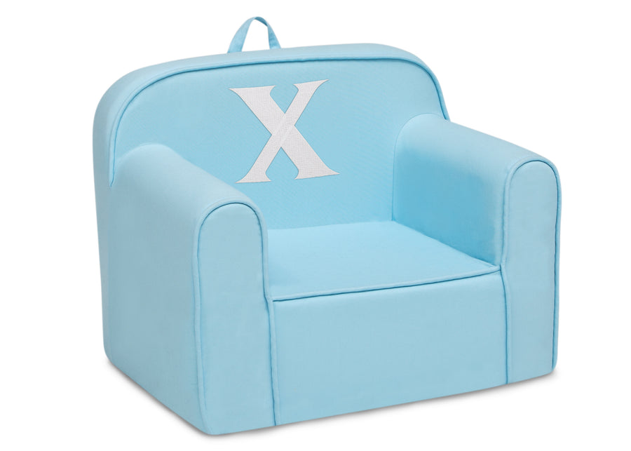 X 95-Personalized Monogram Light Blue Cozee Chair