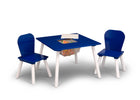 Navy and White (418) 3-4-Piece Toddler Playroom Set