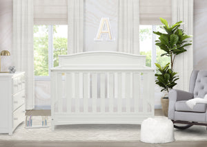 Bianca White (130) 1-Emery Deluxe 6-in-1 Convertible Crib