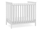 Textured White (1349) 3-Middleton Mini Crib with 2.75-Inch Mattress