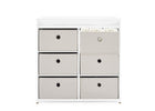 Bianca White with Flax (769) 2-Hayes Fabric Bin Changer