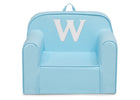 W 90-Personalized Monogram Light Blue Cozee Chair