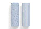 Blue Stars & Stripes (2242) 6-babyGap Reversible 100% Organic Cotton Blankets - 2 Pack