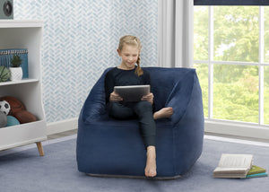 Twilight Blue (5070) 2-Cozee Cube Chair, Kid Size (For Kids Up To 10 Year Old)