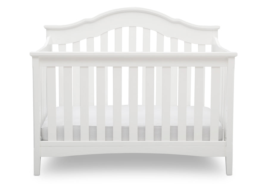 Textured White (1349) 2-Farmhouse 6-in-1 Convertible Baby Crib
