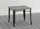 Black with Grey Barnboard (1438) 1-Bistro Kids Play Table (Chairs Not Included)