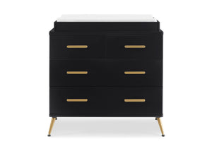 Black with Melted Bronze (1413) 8-Sloane 4 Drawer Dresser with Changing Top