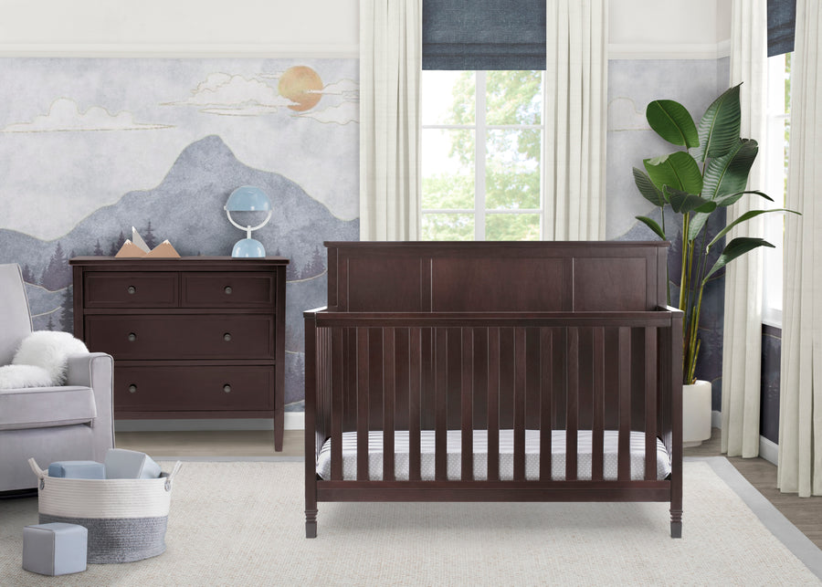 Dark Chocolate (207) 12-Epic 4-in-1 Convertible Crib