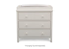 Textured White (1349) 6-Middleton 3 Drawer Dresser