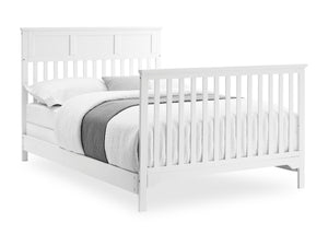 Bianca White (130) 9-Sweet Beginnings Hart Flat Top 6-in-1 Convertible Crib