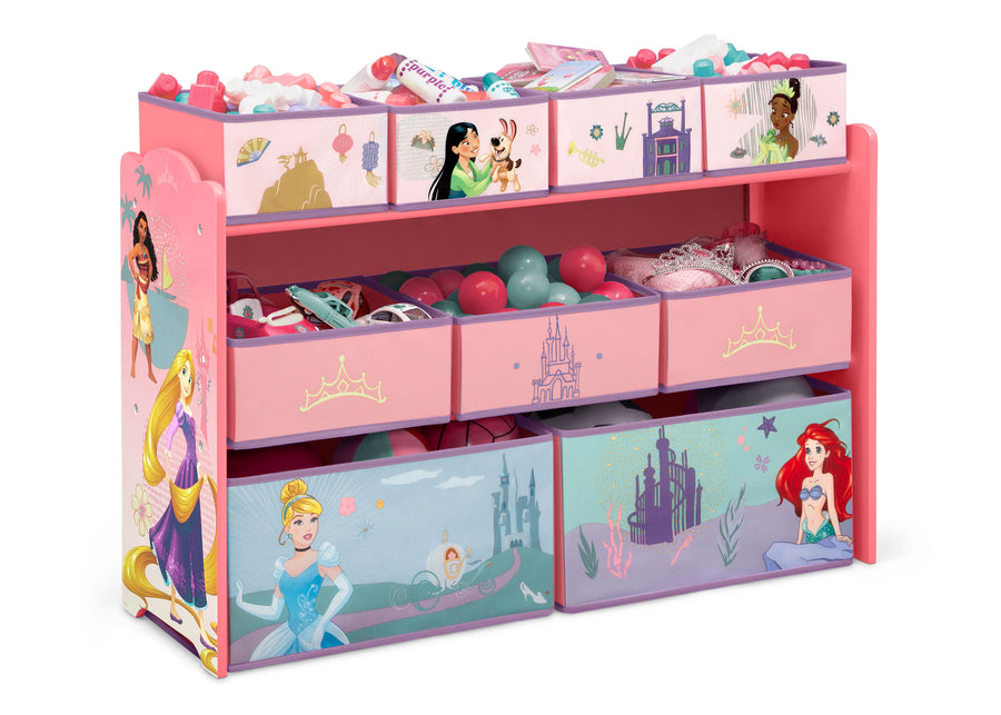 Disney Princess (1038) 4-Princess Deluxe 9 Bin Design and Store Toy Organizer