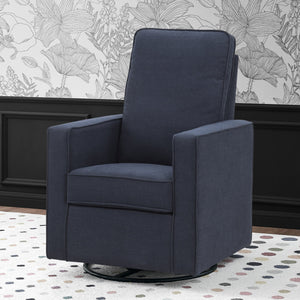 Navy (1459) 34-Skye Nursery Glider Swivel Chair with LiveSmart Fabric