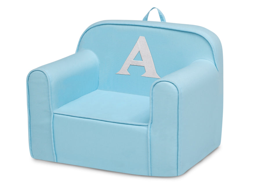 A 4-Personalized Monogram Light Blue Cozee Chair
