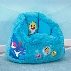 Baby Shark (1127) 11-Baby Shark Cozee Fluffy Chair, Toddler Size (for Kids Up to 6 Years Old)
