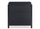 Midnight Grey (1360) 2-Cassie 3 Drawer Dresser with Changing Top